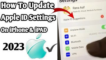 How To Update Apple ID Settings On iPhone & iPAD✔️2023✔️