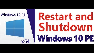 How to restart and shutdown pc in winPE with vb net