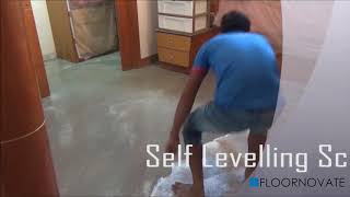 Self Levelling using HDB Approved Cement