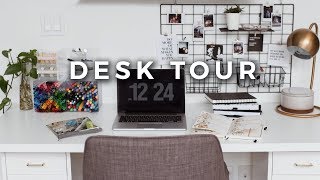 Desk Tour + Office Organization! (Stationery Storage &amp; Minimal Workspace)