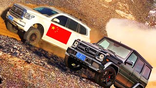 Tank 500 vs Mercedes G63 and Land Cruiser vs Nissan Patrol | Victory belongs to Jeep Wrangler again