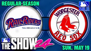 🔴 MiLB | Regular Season | Scranton Railriders @ Worcester Red Sox | MLB The Show 24 | Simulation