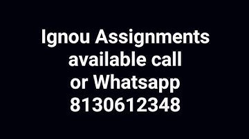 Ignou solved  Assignments MCO 3