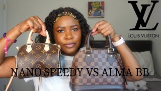 BAG BATTLE: CHANEL SMALL VANITY AND LV NANO SPEEDY COMPARISON!! 