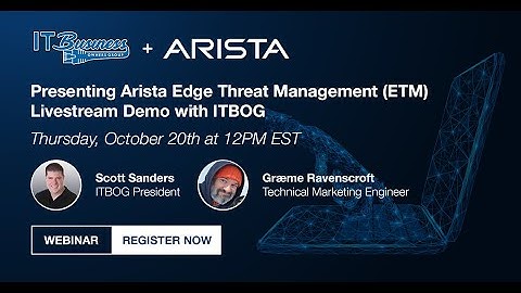 ITBOG Livestream Demo - Arista