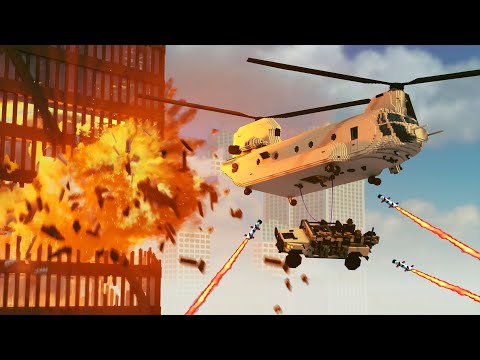 Realistic Helicopter Shootdowns & Crashes 😱 Teardown