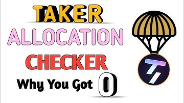 How to Check TAKER Protocol Airdrop Allocation & Why You Get Nothing || Claim Next