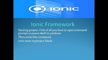 Ionic Framework -- Bangla Tutorial -- App Creation