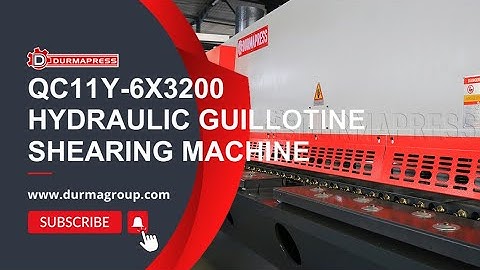 QC11Y-6X3200 Hydraulic Guillotine Shearing Machine for sale I Sheet metal guillotine shears