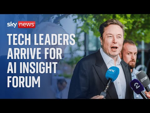 Bill Gates, Elon Musk and Mark Zuckerberg arrive at AI insight forum