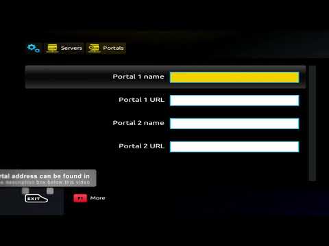 How to add an IPTV portal to a MAG 250 254 256