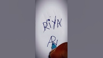 R I Y A ❤️ comment name brend logo design #shorts #short#viral