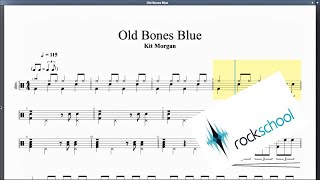 Video thumbnail of "Old Bones Blues Rockschool Grade 3 Drums"