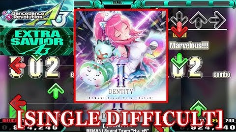 【DDR A3(2024)】 [ ]DENTITY / BEMANI Sound Team "HuΣeR" [SINGLE DIFFICULT] 譜面確認+Clap