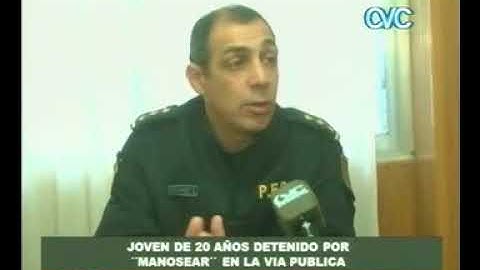 JOVEN DE 20 AÑOS DETENIDO