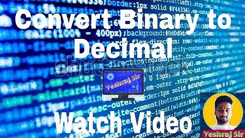 conversion binary to decimal using while loop