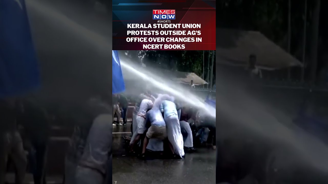 Kerala Student Union Stages Massive Protest Demanding State Ministers Resignation In Trivandrum