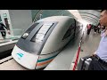 Shanghai&#39;s Maglev Train First  Class, from airport to city, China