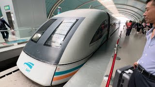 Shanghai's Maglev Train First Class, from airport to city, China