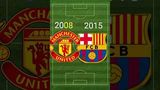 برشلونة 2015 ضد مانشستر يونايتد 2008 🥶😱