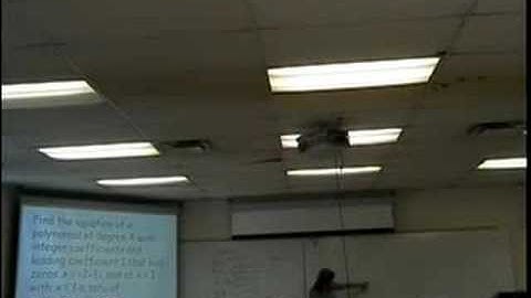 Zeros of Polynomial Functions (part 6)