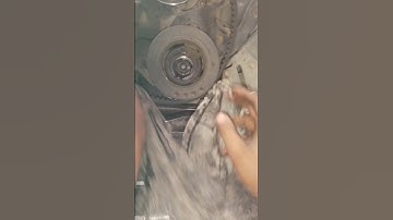 how to opening dumber pulley and check tha Timing seal Isuzu nkr truck shot video viral