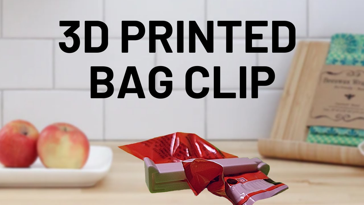 3D Printed Bag Clip by upidesign