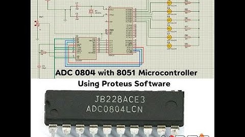 Interfacing ADC 0804 with 8051 Microcontroller Using Proteus Software ll Proteus Project ll LED