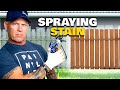 How To Stain or Paint A Wood Fence. Staining A Fence With A Airless Paint Sprayer. How To Stain or Paint A Wood Fence. Staining A Fence With A Airless Paint Sprayer.
