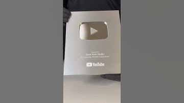 1st milestone new size silver play button unboxing #shorts