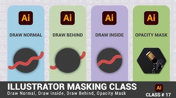 Draw Inside, Draw Behind & Masking in Illustrator  Layer Mask, Opacity Mask, Clipping Mask Class 17