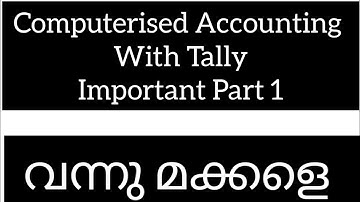 Computerised Accounting With Tally /Important/Part 1