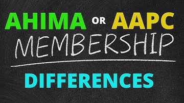 MEMBERSHIP DIFFERENCES: AHIMA and AAPC | MEDICAL CODING WITH BLEU