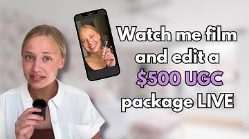 Watch Me Film and Edit a $500 UGC package LIVE (Full UGC Creation BTS Demo)