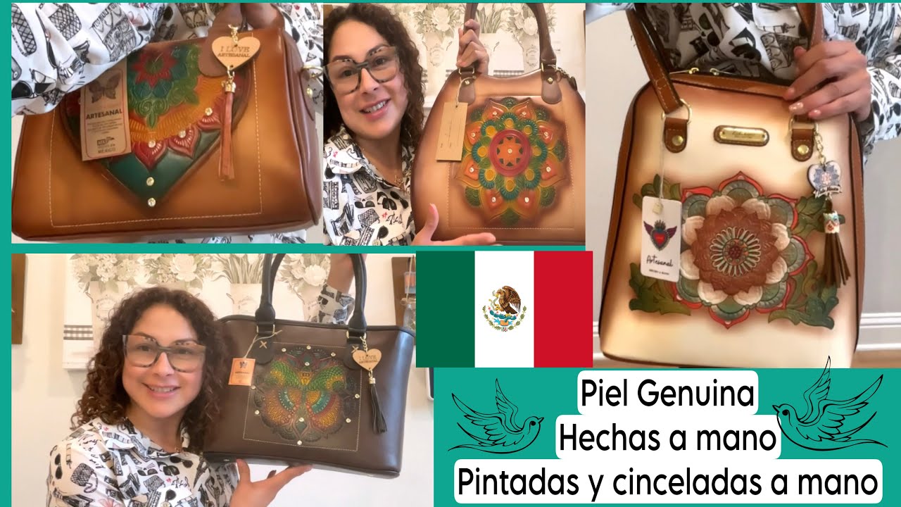 VENTA bolsas 100% Hechas, cinceladas y pintadas a mano. PIEL GENUINA‼️wow wow - YouTube
