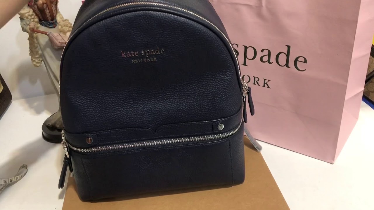 Kate Spade Daypack medium backpack blazer blue - YouTube