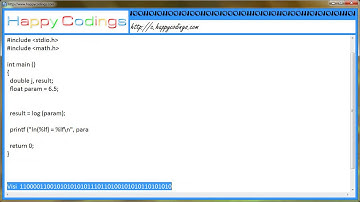 Calculate natural log how to use log c code example