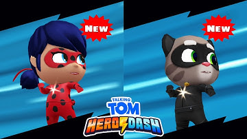 Talking Tom Hero Dash Big Update - Miraculous Ladybug vs Cat Noir Tom - Android iOS