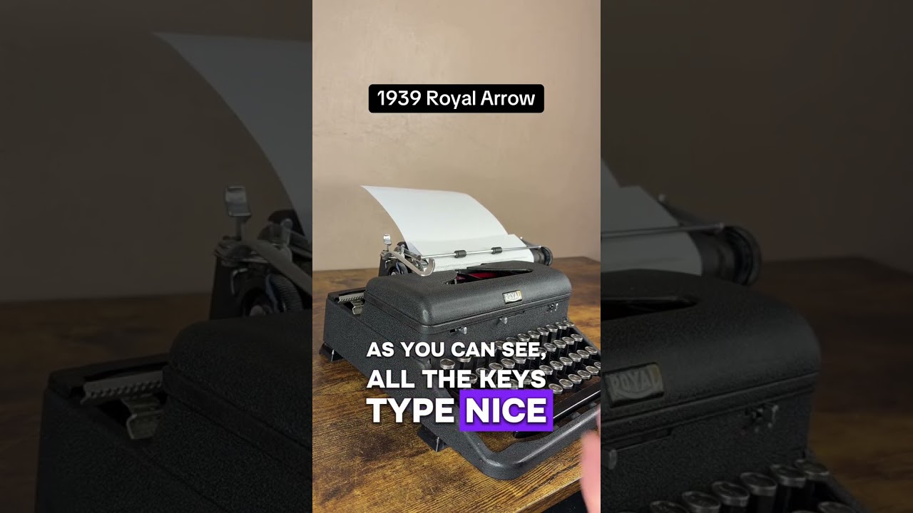 How to use all functions on a 1939 Royal Arrow vintage portable