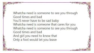 Boyz II Men - Whatcha Need Lyrics