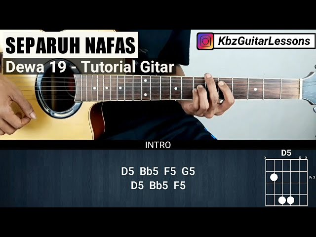 Tutorial Gitar SEPARUH NAFAS - DEWA 19 (Chord Asli) class=