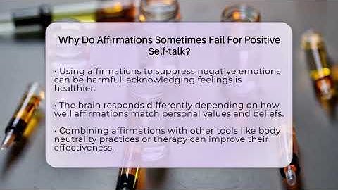 Why Do Affirmations Sometimes Fail For Positive Self-talk? - Inside Body Image