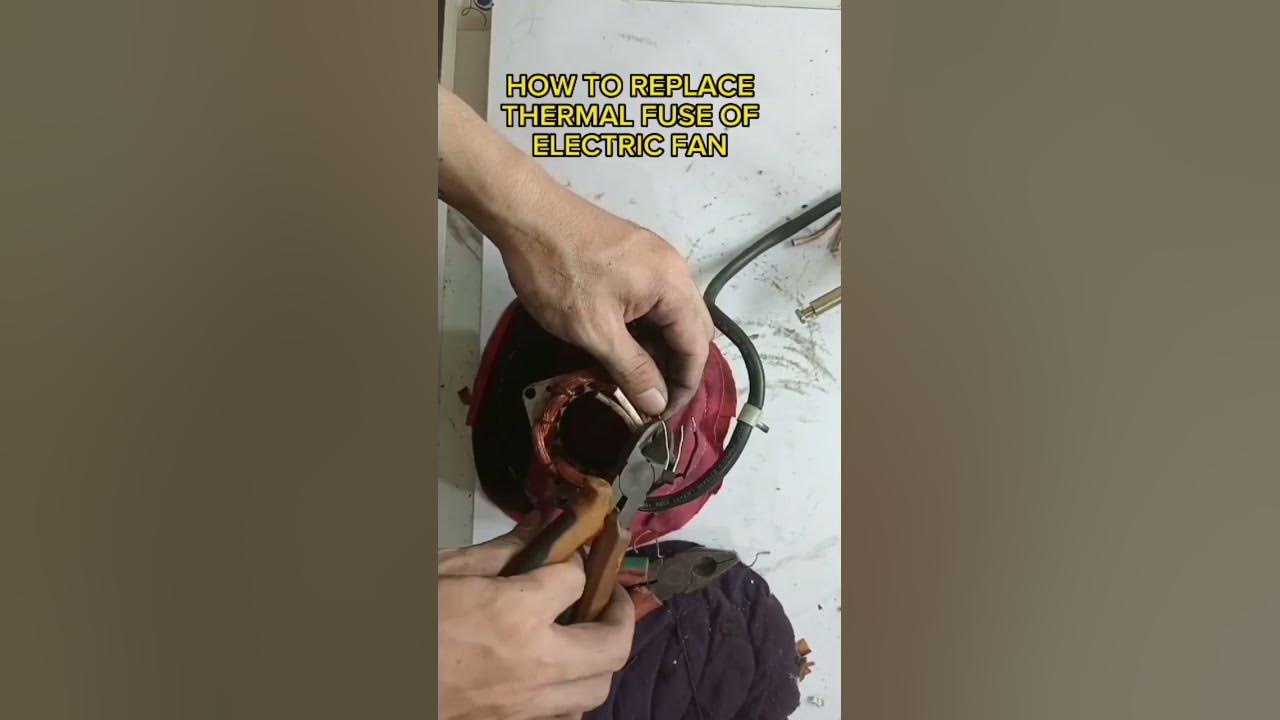 HOW TO REPLACE THERMAL FUSE OF ELECTRIC FAN shortvideo viral video tutorial electricfan