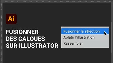 Comment fusionner un calque sur Illustrator ?