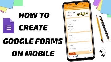 How to create google forms on mobile | Google forms complete tutorial in tamil