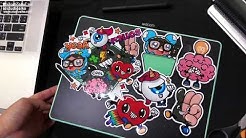 How to make stickers in 7 steps by Sikan Techakaruha aka S.Aiko