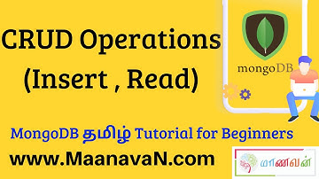 #4 CRUD Operations (Insert , Read) | MongoDB Tamil Tutorial for Beginners