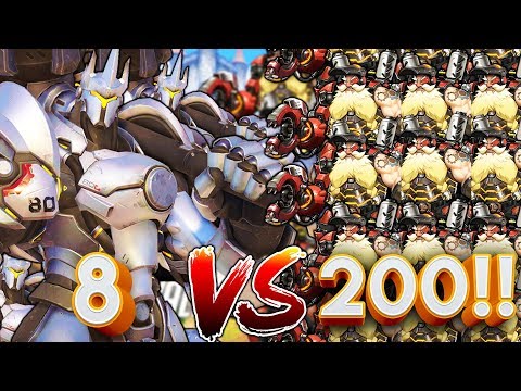 funny moments in soccer 8 REINHARDTS VS 200 TORBJORNS!? OVERWATCH CUSTOM GAMEMODE!