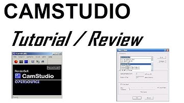 Youtube Software Series 1.11 - Recording Software: CAMSTUDIO Tutorial/ Review [2013]