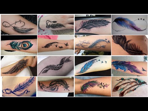 Unique feather tattoo designs for different body parts